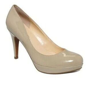 Marc Fisher Sydney Nude Patent Stilettos Pumps Classic Size 10